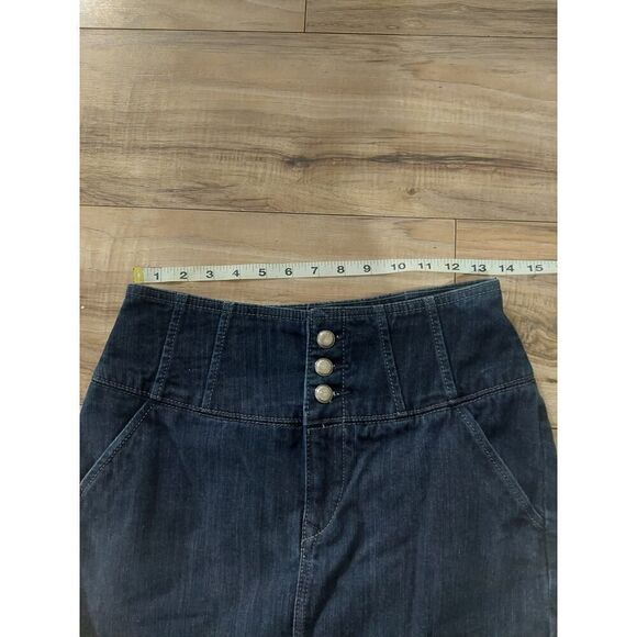 Express Mini Denim Skirt High Waist 6 - Picture 7 of 12